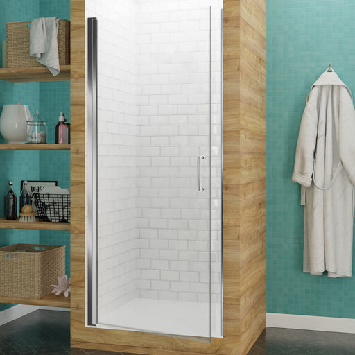 ANZZI SD-AZ051-01CH Semi-Frameless Hinged Shower Door product photo