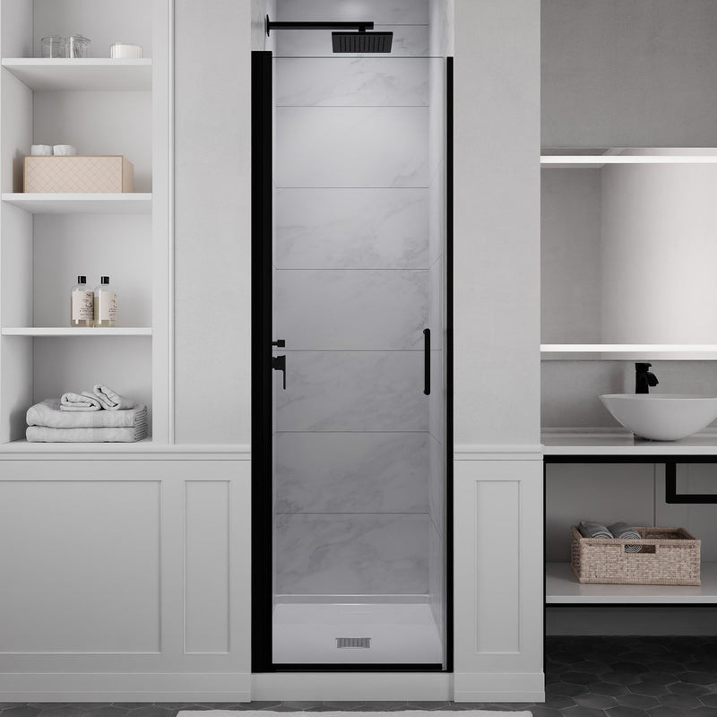 ANZZI SD-AZ051-01MB Semi-Frameless Hinged Shower Door product photo