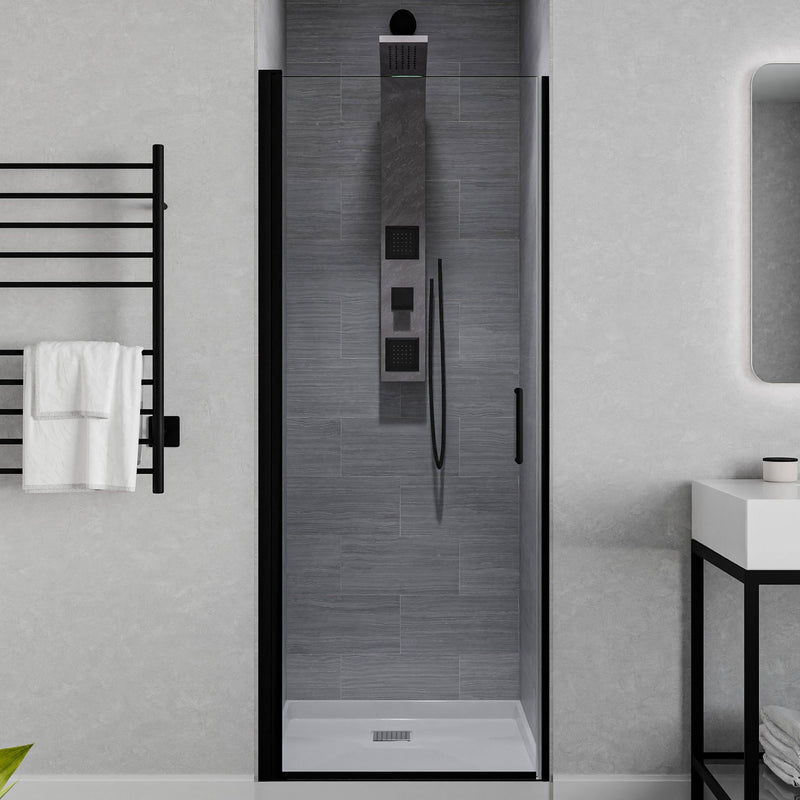ANZZI SD-AZ051-02MB Semi-Frameless Hinged Shower Door product photo