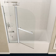 ANZZI SD-AZ054-01CH Galleon 48" x 58" Frameless Tub Door with TSUNAMI GUARD in Polished Ch, product view 4