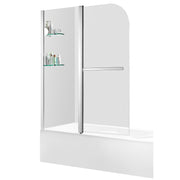 ANZZI SD-AZ054-01CH Galleon 48" x 58" Frameless Tub Door with TSUNAMI GUARD in Polished Ch, product view 7