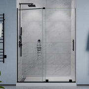 ANZZI SD-AZ055-01MB Semi-Frameless Sliding Shower Door product photo