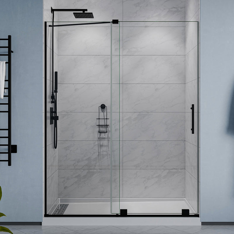 ANZZI SD-AZ055-01MB Semi-Frameless Sliding Shower Door product photo