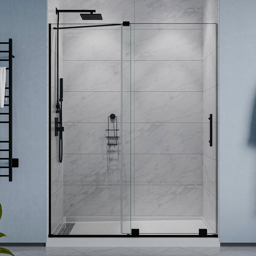 ANZZI SD-AZ055-01MB Semi-Frameless Sliding Shower Door product photo