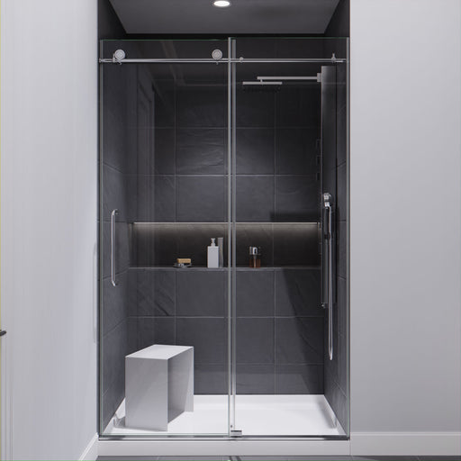 ANZZI SD-AZ13-01CH Frameless Sliding Shower Door product photo