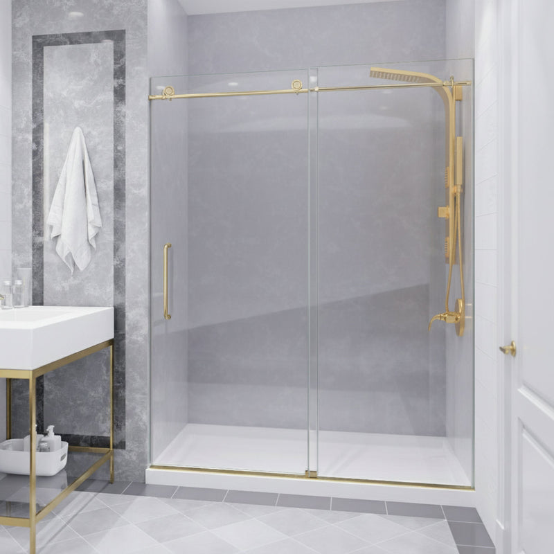 ANZZI SD-AZ13-02BG Frameless Sliding Shower Door product photo