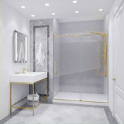 ANZZI SD-AZ13-02BG Frameless Sliding Shower Door installed in a bathroom, room view