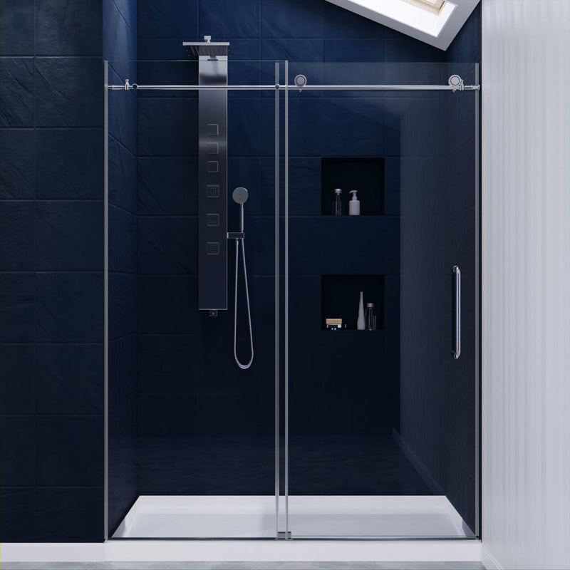 ANZZI SD-AZ13-02CH Frameless Sliding Shower Door product photo