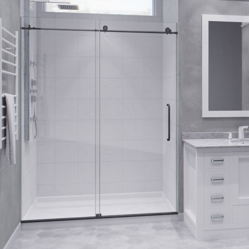 ANZZI SD-AZ13-02GB Frameless Sliding Shower Door product photo