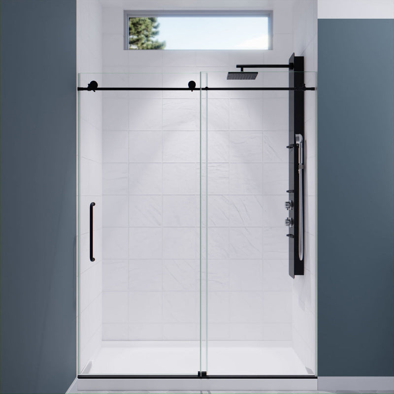 ANZZI SD-AZ13-02MB Frameless Sliding Shower Door product photo