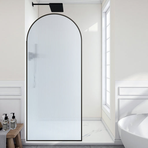 ANZZI SD-AZ18-01MB-FL Framed Shower Screen product photo
