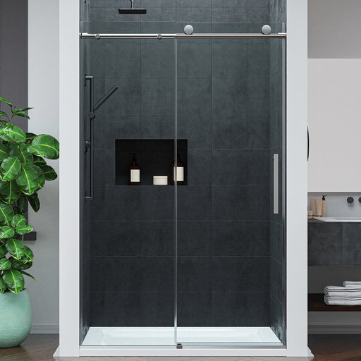 ANZZI SD-AZ20-01BN Frameless Sliding Shower Door product photo
