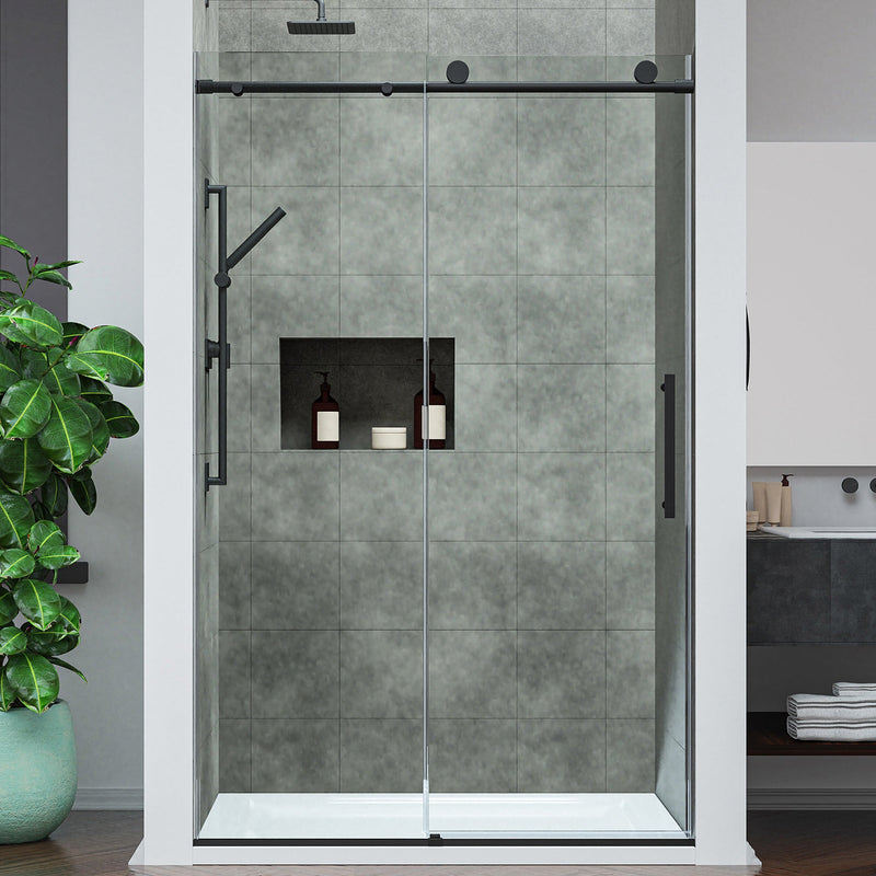 ANZZI SD-AZ20-01MB Frameless Sliding Shower Door product photo