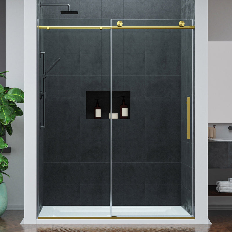 ANZZI SD-AZ20-02BG Frameless Sliding Shower Door product photo