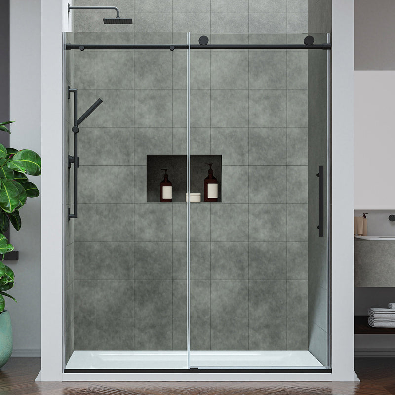 ANZZI SD-AZ20-02MB Frameless Sliding Shower Door product photo