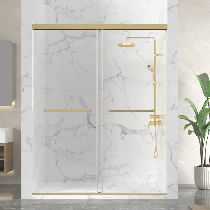 ANZZI SD-AZ21-01BG Frameless Sliding Shower Door product photo
