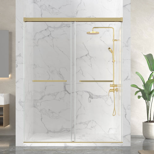 ANZZI SD-AZ21-01BG Frameless Sliding Shower Door product photo