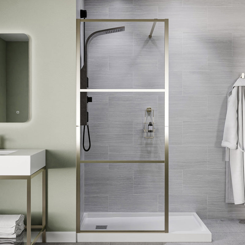 ANZZI SD-AZFL06002BN Fixed Shower Screen product photo