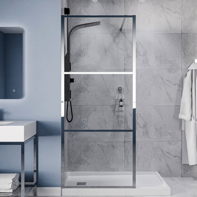 ANZZI SD-AZFL06002CH Fixed Shower Screen product photo