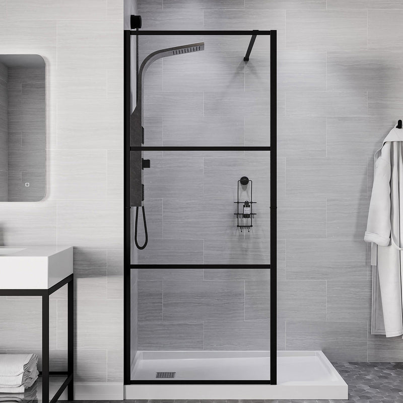 ANZZI SD-AZFL06002MB Fixed Shower Screen product photo