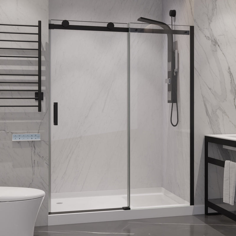 ANZZI SD-FRLS05701MB Frameless Sliding Shower Door product photo