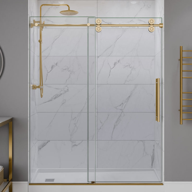 ANZZI SD-FRLS06102BG Frameless Sliding Shower Door product photo