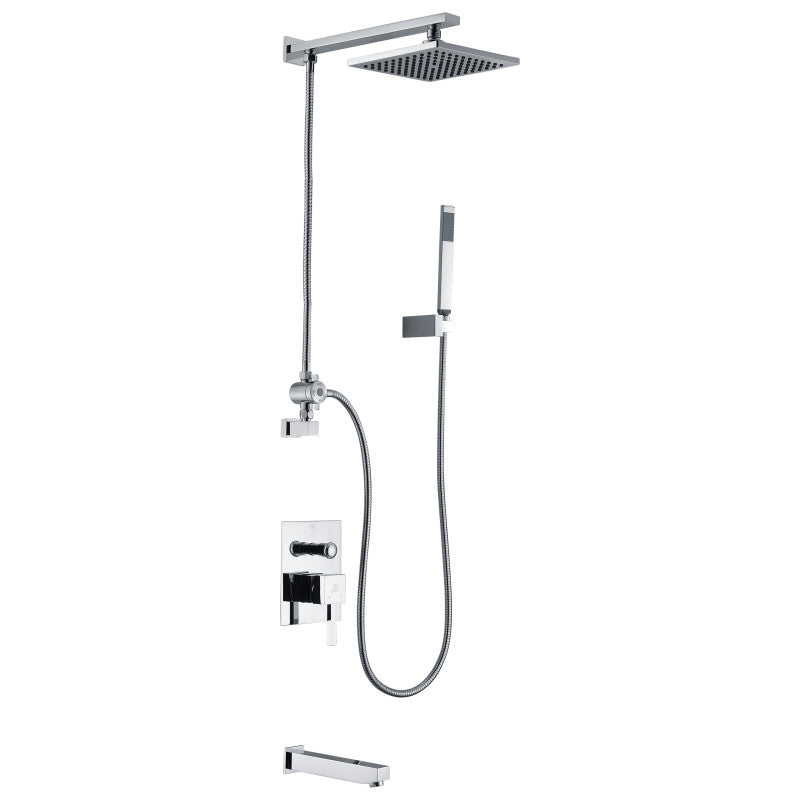 ANZZI SH-AZ013 Byne bathtub faucet in polished chrome, main product photo