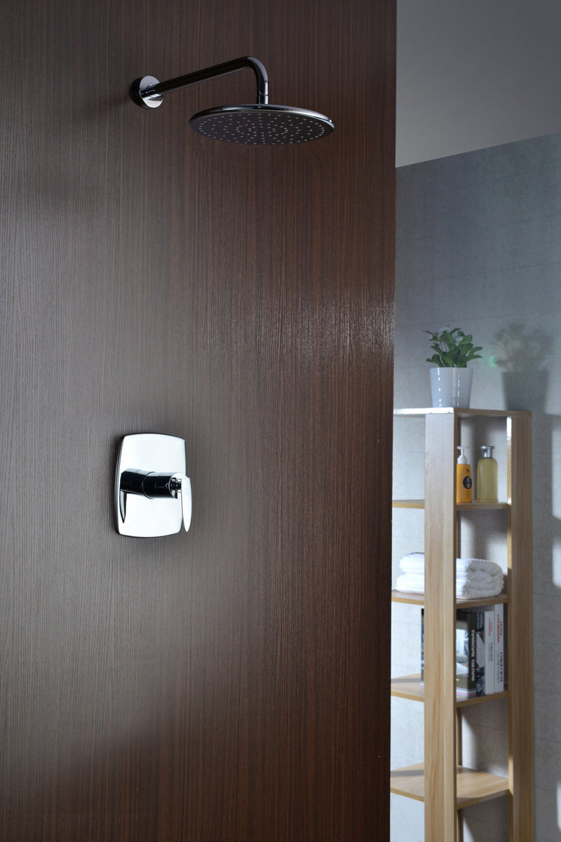 ANZZI SH-AZ030 Thyme shower head in polished chrome, installed room view 1