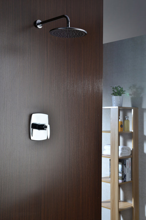 ANZZI SH-AZ030 Thyme shower head in polished chrome, installed room view 1