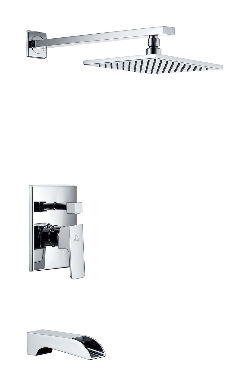 ANZZI SH-AZ037 Mezzo bathtub faucet in polished chrome, main product photo