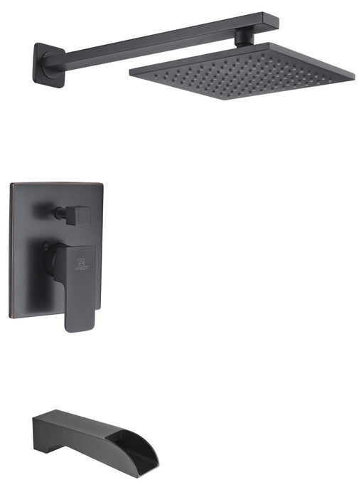 ANZZI SH-AZ037MK Mezzo bathtub faucet in matte black, main product photo