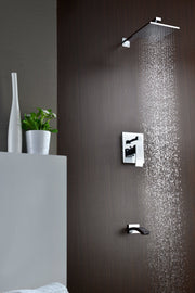 ANZZI SH-AZ040 Spirito shower head in polished chrome, installed room view 1