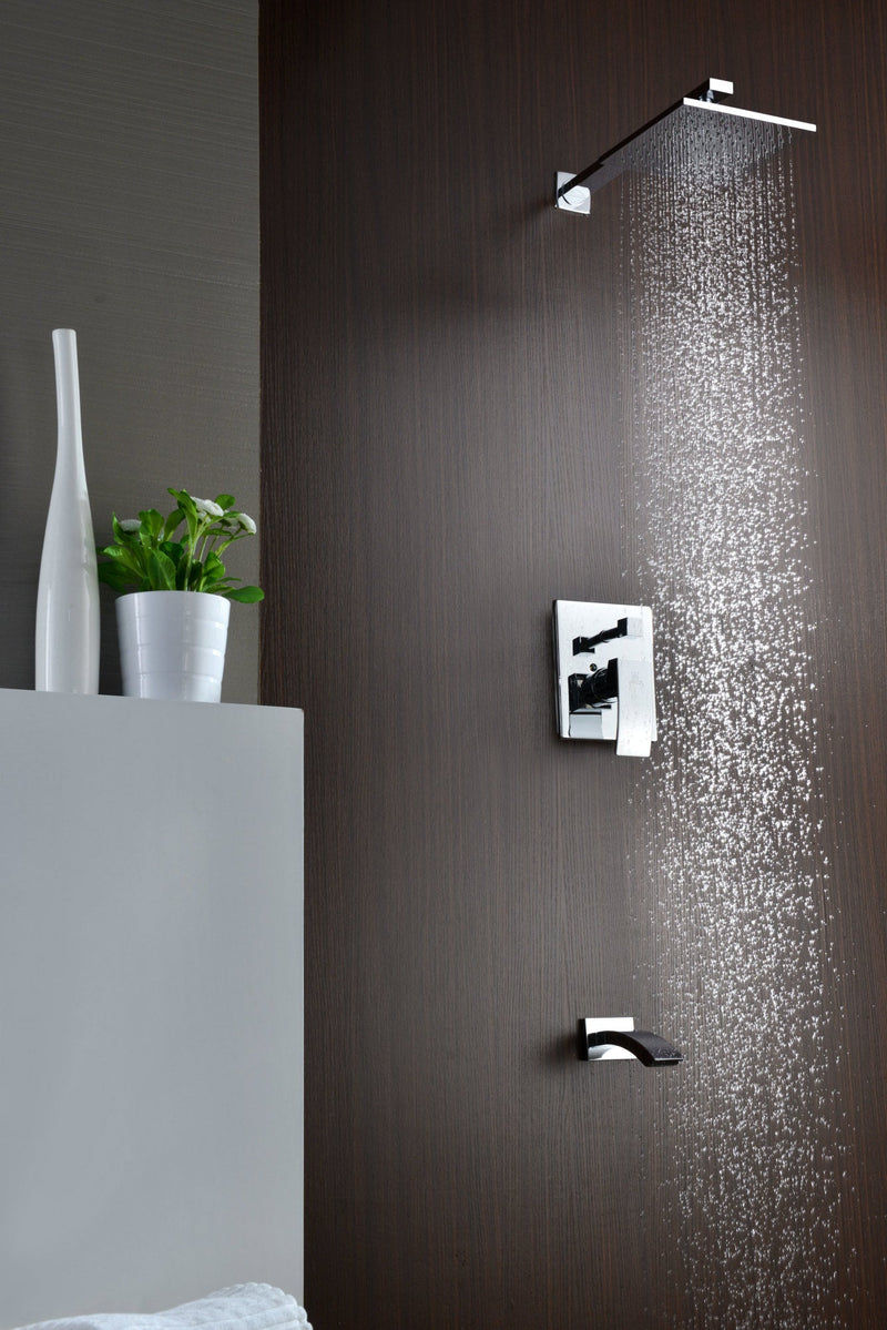 ANZZI SH-AZ040 Spirito shower head in polished chrome, installed room view 1