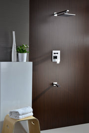 ANZZI SH-AZ040 Spirito shower head in polished chrome, installed room view 2