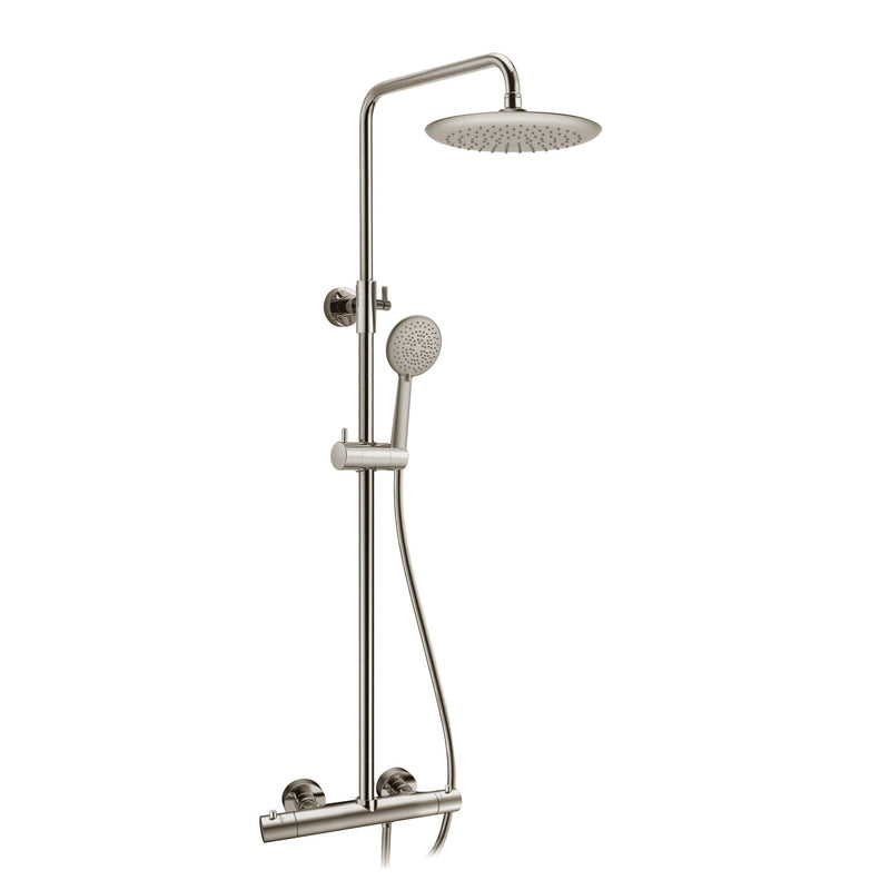 ANZZI SH-AZ101BN Heavy Rainfall shower head in brushed nickel, main product photo