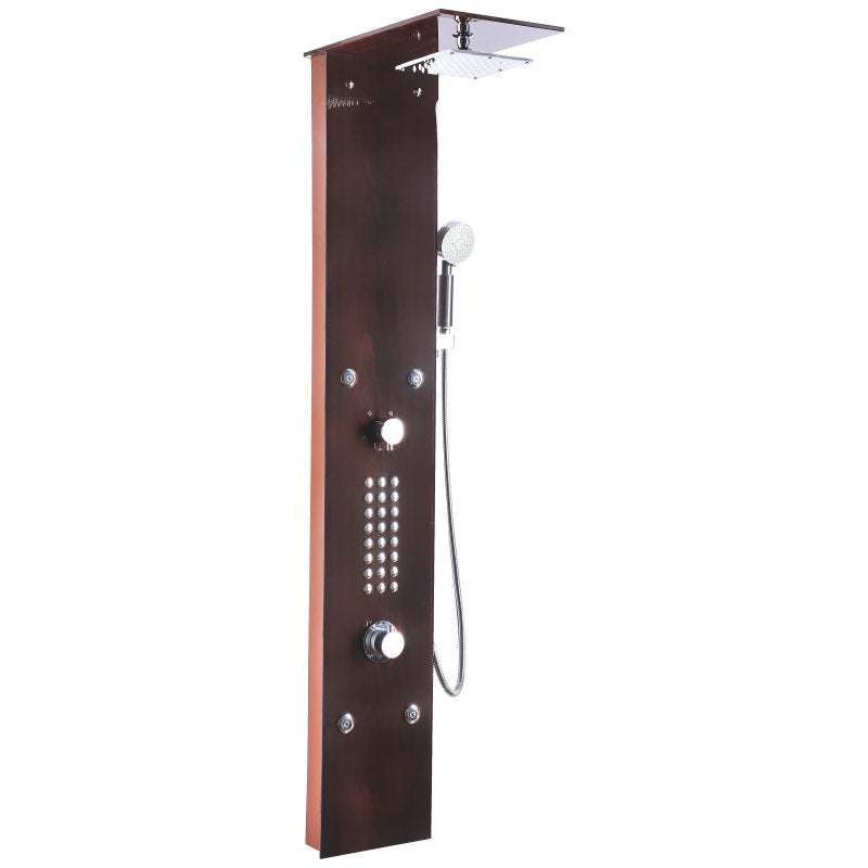 ANZZI SP-AZ016 Rite shower panel system in mahogany style deco-glass, main product photo