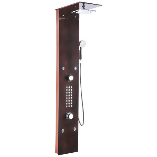 ANZZI SP-AZ016 Rite shower panel system in mahogany style deco-glass, main product photo