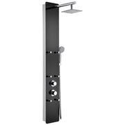 ANZZI SP-AZ018 Melody shower panel system in black deco-glass, main product photo