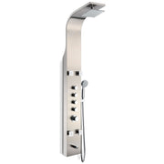 ANZZI SP-AZ022 Echo shower panel system in brushed steel, main product photo