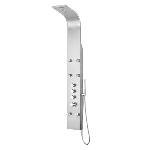 ANZZI SP-AZ026 Fontan shower panel system in brushed steel, main product photo