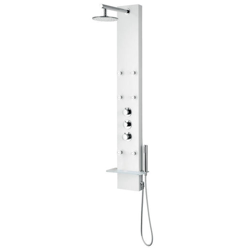 ANZZI SP-AZ028 Donna shower panel system in white, main product photo