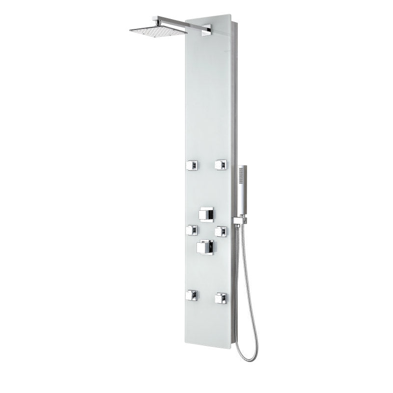 ANZZI SP-AZ029 Rhaus shower panel system in white, main product photo