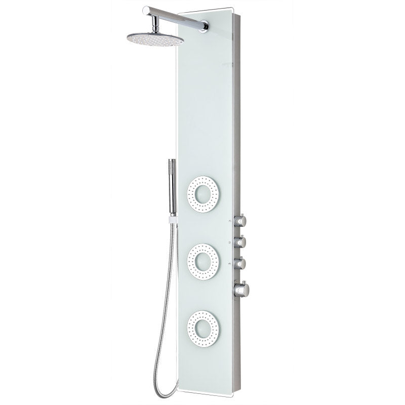 ANZZI SP-AZ031 Lynn shower panel system in white, main product photo