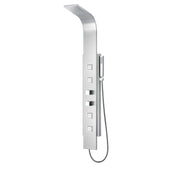 ANZZI SP-AZ035 VISOR shower panel system in brushed steel, main product photo
