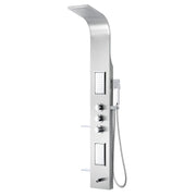 ANZZI SP-AZ042 FIELD shower panel system in brushed steel, main product photo