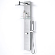 ANZZI SP-AZ075 Coastal shower panel system in brushed steel, main product photo