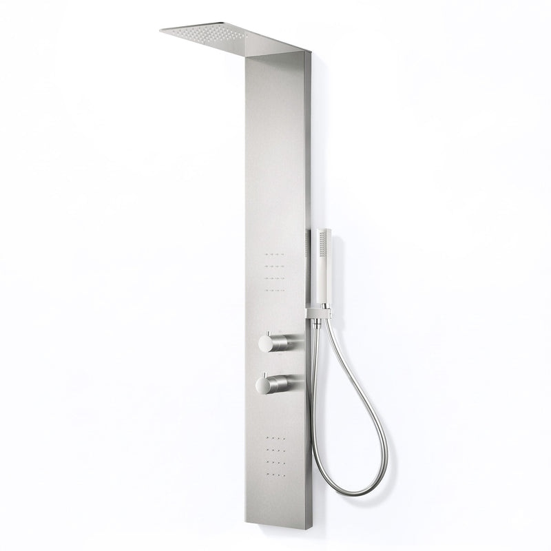 ANZZI SP-AZ079BN Collines shower panel system in brushed nickel, main product photo