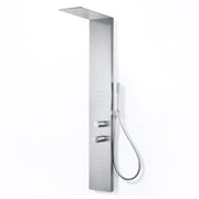 ANZZI SP-AZ079CH Collines shower panel system in polished chrome, white background view 1
