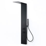 ANZZI SP-AZ079MB Collines shower panel system in matte black, main product photo