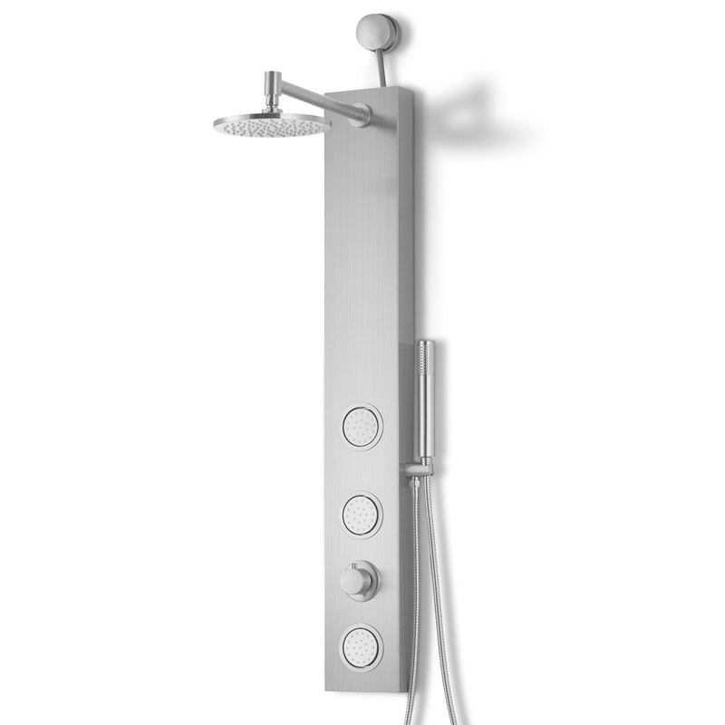 ANZZI SP-AZ080BN Beverly shower panel system in brushed nickel, main product photo